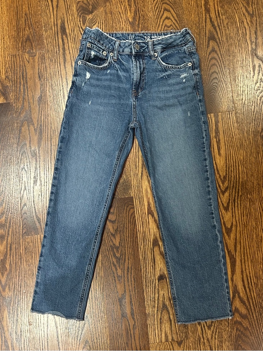 GAP Girls Medium Wash Straight Leg Jeans